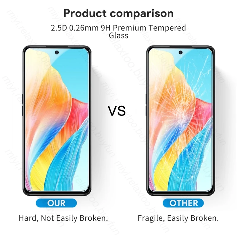 6In1 Protective Tempered Glass Case For Oppo A58 A58x A78 4G A98 5G A 58 78 98 Camera Protective Glass Opo Orro Oppoa98 Oppoa78