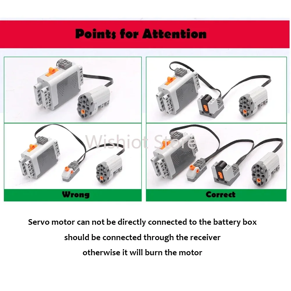 Enhanced Remote Control Power Functions MOC Train with Lithium Battery Box