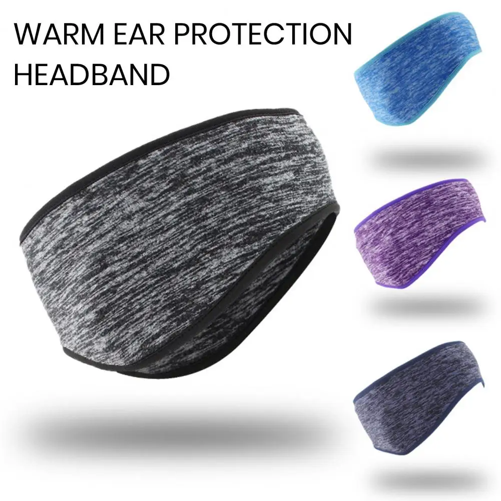 Winter Ear Protection Headband High Elastic Thick Warm Windproof Ultra Soft Men Women Outdoor Cycling Skiing Sports Head Wrap