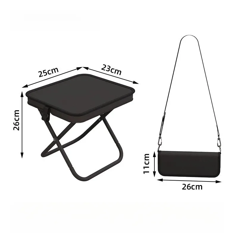Tabouret pliant pêche ultra-léger pour sac à dos - Siège portable camping et pique-nique