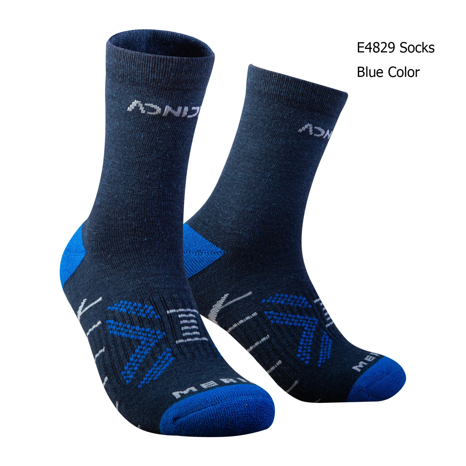 One Pair AONIJIE Sports Low Cut Wool Socks Knee-High Thickened Socks Winter Warm For Running Climbing Camping E4828 E4829