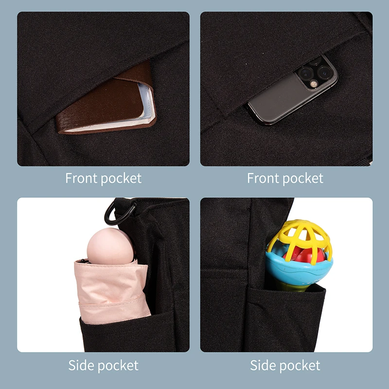 Lequeen Travel Mommy Bag Portable Maternity Bag Milk Bottle Insulation Bag Large-capacity Mother and Baby Diaper Bag 6