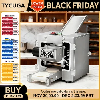 เครื่องทำแป้งเกี๊ยวอัตโนมัติแบบมืออาชีพ เครื่องรีดแป้งไฟฟ้า สำหรับทำเกี๊ยวซ่า ขนมจีบ อุปกรณ์ครัวเชิงพาณิชย์สำหรับร้านอาหาร 1