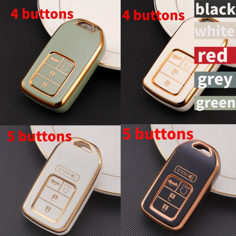 Soft-TPU-Car-Key-Cover-Shell-Case-for-Honda-Civic-CRV-HRV-Accord-Pilot ...