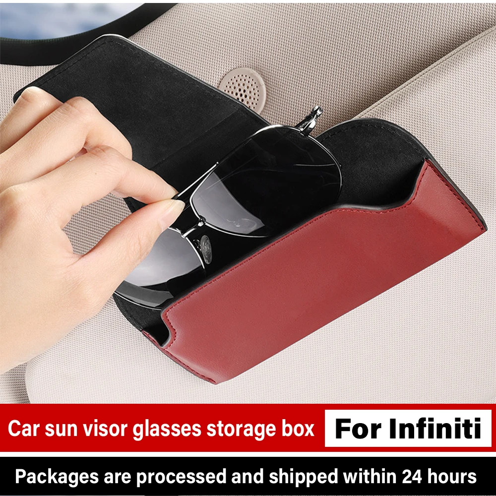Car Glasses Case Sun Visor, Sunglasses Clip, Car Storage Box, Clip-on