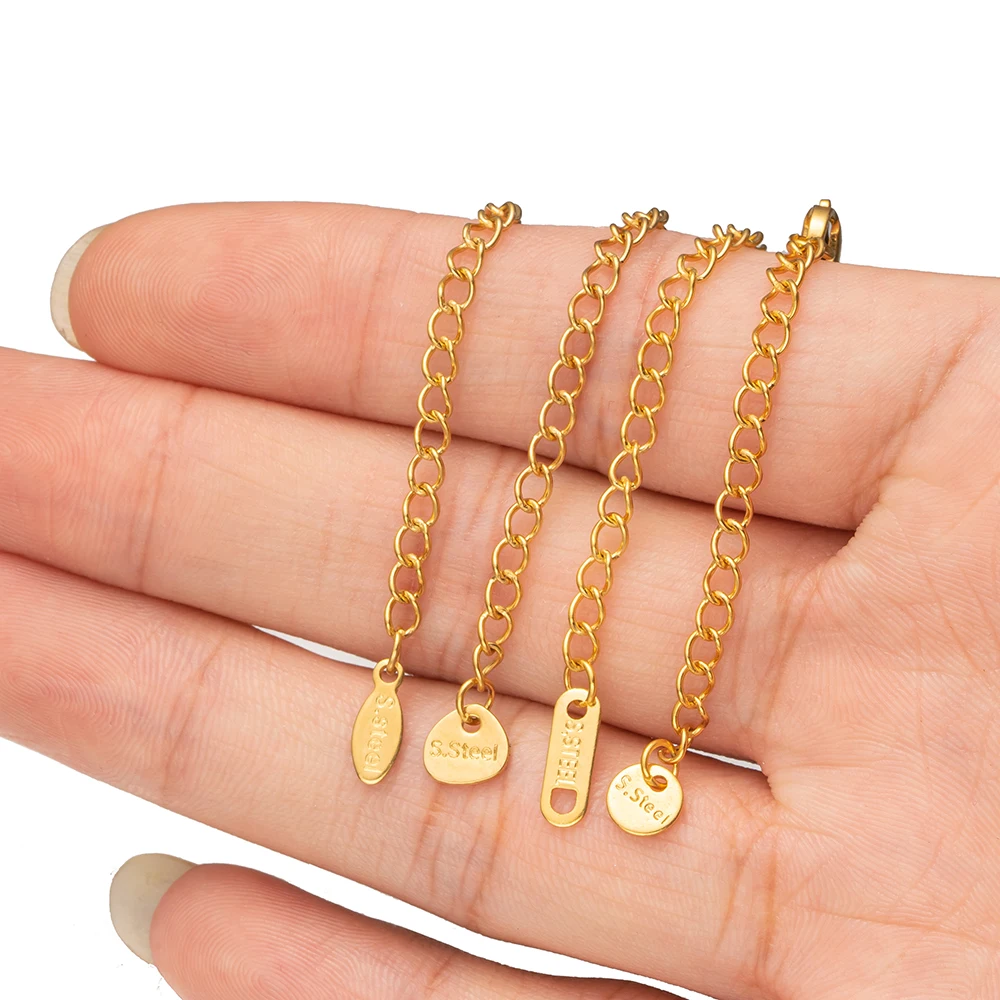 10 teile/los Edelstahl Verlängerung ketten Hummer Verschlüsse Stecker Schwanz für DIY Halsketten Armbänder Schmuck Herstellung Lieferungen – Detail 5