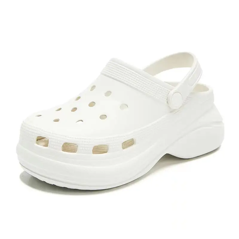 Сандалии женские на высокой платформе 6 см садовые шлепанцы для улицы пляжные