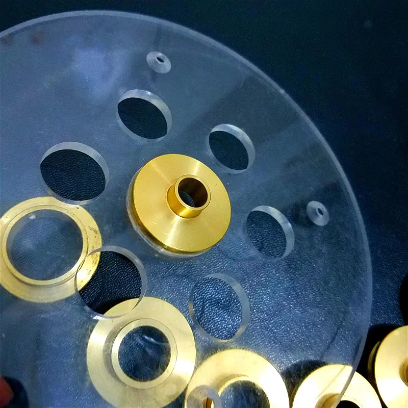 10PCS Brass Router Plate Guide Bushings + Round Base bottom Plate For Woodworking Trimming Machine Router Table Insert