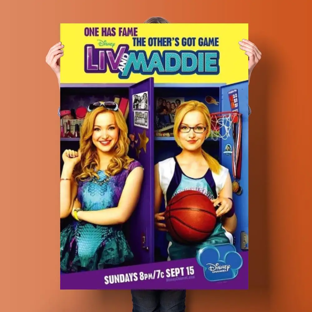 liv and maddie tv play 24x36 Decorative Canvas Posters Room Bar Cafe Decor Gift Print Art Wall Paintings