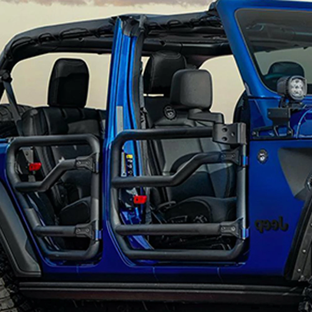 

KOREA JL1260 2 REAR Tube Doors Half Doors ONLY REARS Doors Without Mirror For Jeep Wrangler JL 18+ & Gladiator Car 4X4 Off-road