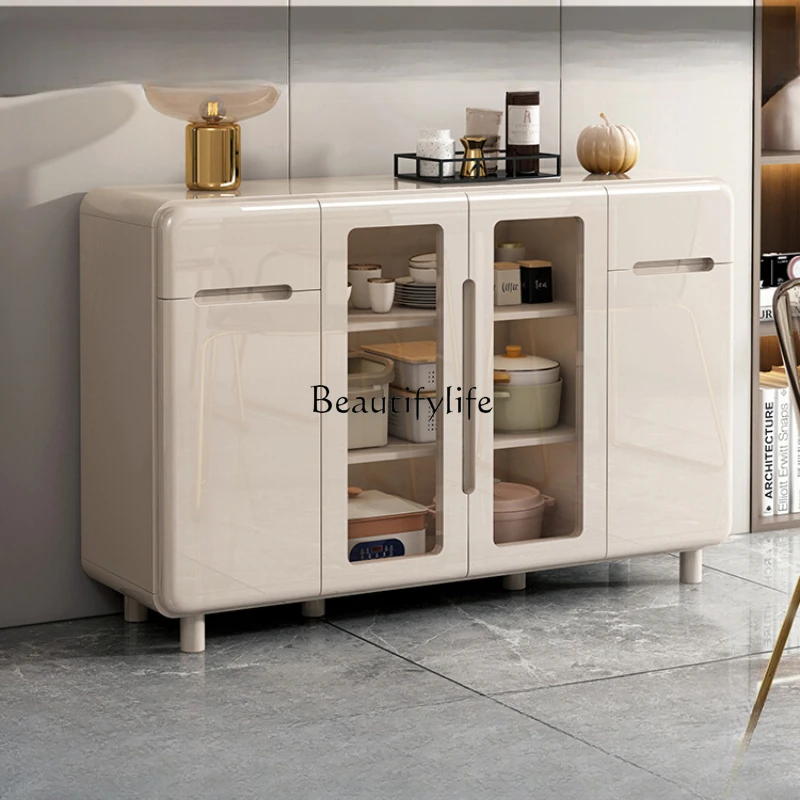 

Light Luxury High-Grade Dining Side Living Room Storage Cabinet Wall Integrated Locker