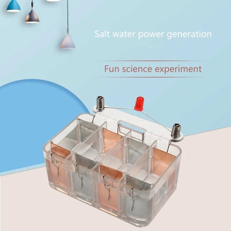 Interactive Saltwater Battery Experiment Box for Teaching Physics and Energy Conversion Student Hands On Learning Toy