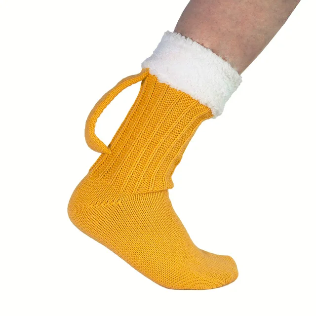 1 paire de nouvelles chaussettes de bière 3D, chaussettes tricotées tendance hip-hop 1