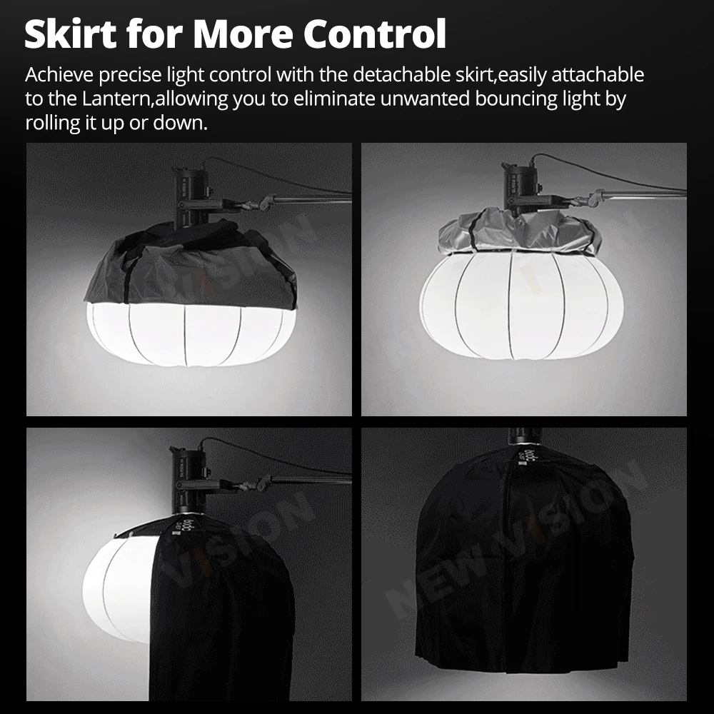 Godoxランタンソフトボックス、マウント付き、50cm、65cm、85cm