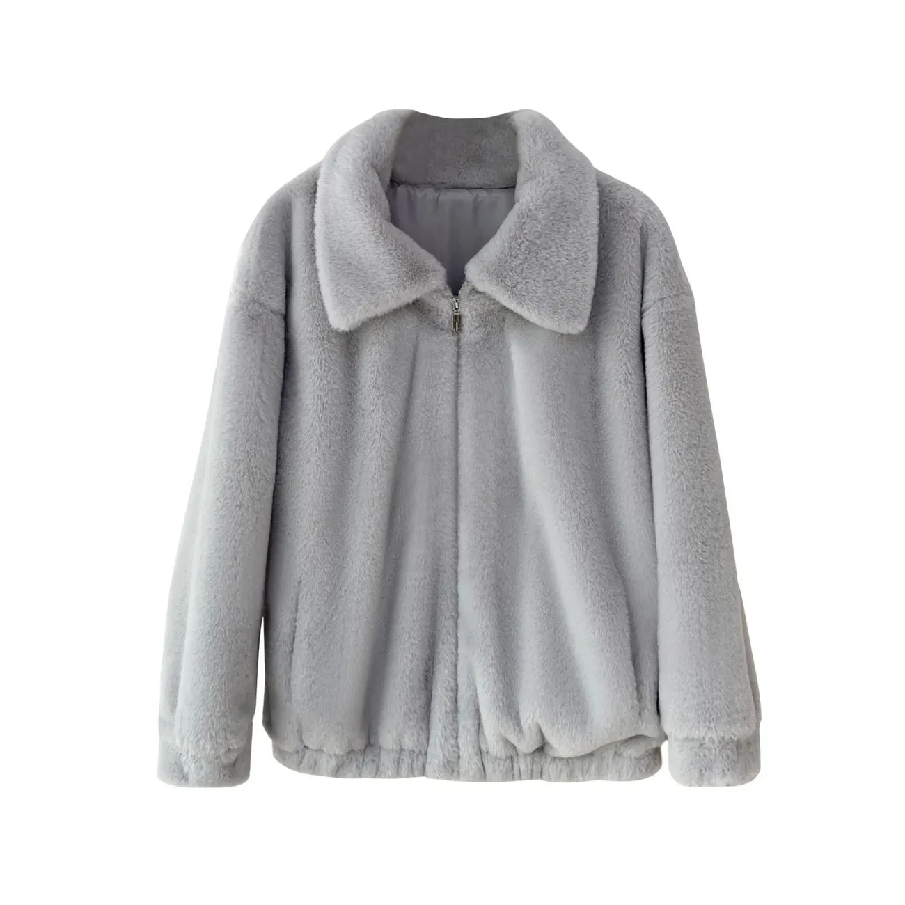 Fluffy Autumn Winter Faux Fur Jackets Women Turn Down Collar Loose Coats Korean Fashion Clothing Women\'s Fur Outerwears