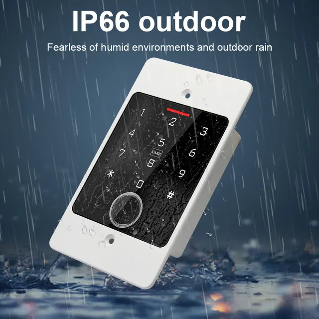 WiFi Tuya Smart Door Lock Keyboard RFID Access Controller Waterproof Metal Keypad Concealed Pit mounted Biometric Access Control 3
