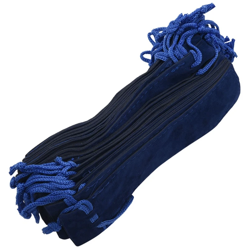 

150 Pcs Blue Velvet Pen Pouch Sleeve Holder Single Pen Bag Case Pencil Bag