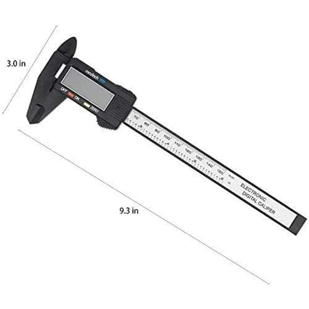 Electronic Digital Caliper Inch/Metric Conversion 0-6 Inch/150 Mm Carbon Fiber Gauge Micrometer Extra Large LCD Measuring Tool digital caliper