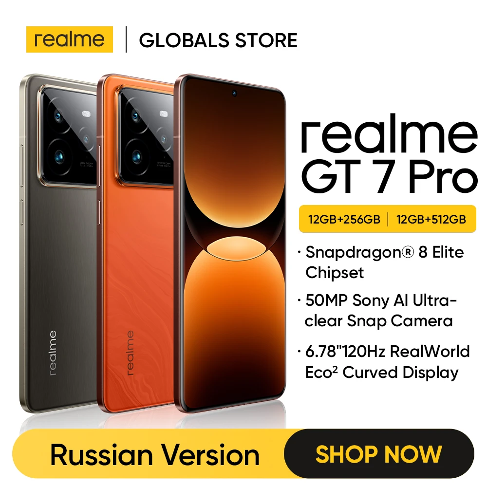 新品realme GT7 Pro 海王星12GB+256GB realme GT 7 Pro (Grey,12GB+256GB)Snapdragon 8 Elite