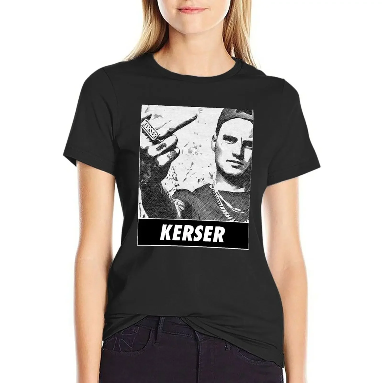 

kerser Kerser Rapper Goat v2 T-Shirt kawaii clothes tees tops t shirt Women