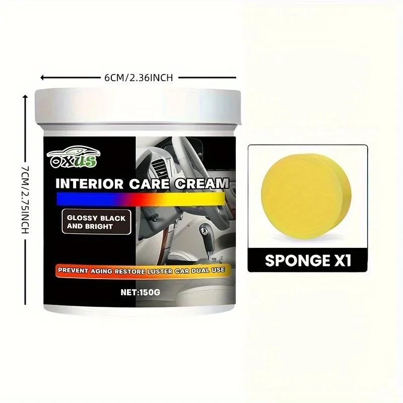 Universal Leather and Plastic Repair Polishing Wax - Automotive interior reconditioning cream for leather/plastic/rubber care 6