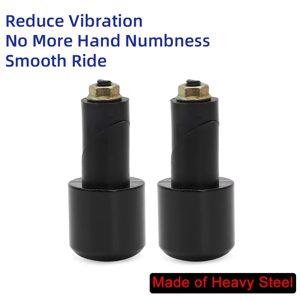 Universal 7/8" 22mm Handle Bar Ends Grips Heavy Weight Vibration Reducing Grip Plugs For Suzuki Honda Ducati Yamaha Kawasaki BMW