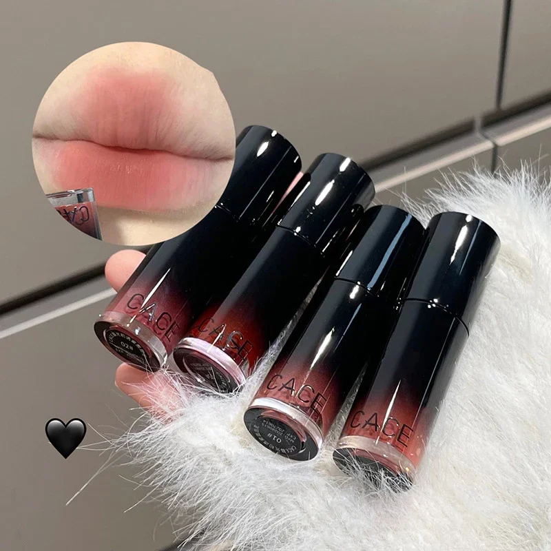 6 Colors Matte Lip Glaze Natural Long-Lasting Highly Pigmented Waterproof Lipstick Nude Red Lips Tint Mud Makeup