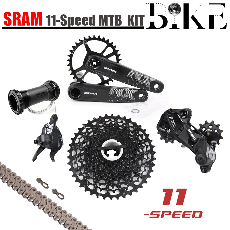 Sram Sx Nx 11s 1x11 Speed Groupset Kit Dub Trigger Shifter Rear Derailleur  Cassette Sensah Chain Sx Eagle Crankset - Bicycle Derailleur - AliExpress