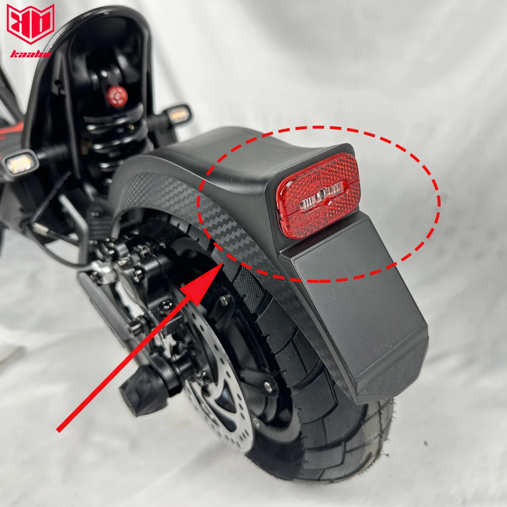 Original Kaabo Mantis X Rear Fender Rear Mudguard Rear Taillight