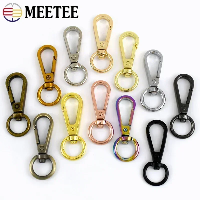 Versatile Metal Buckle Set: Small Carabiner Lobster Clasps for Bags, Straps, Dog Collars, Keychains, and DIY Projects