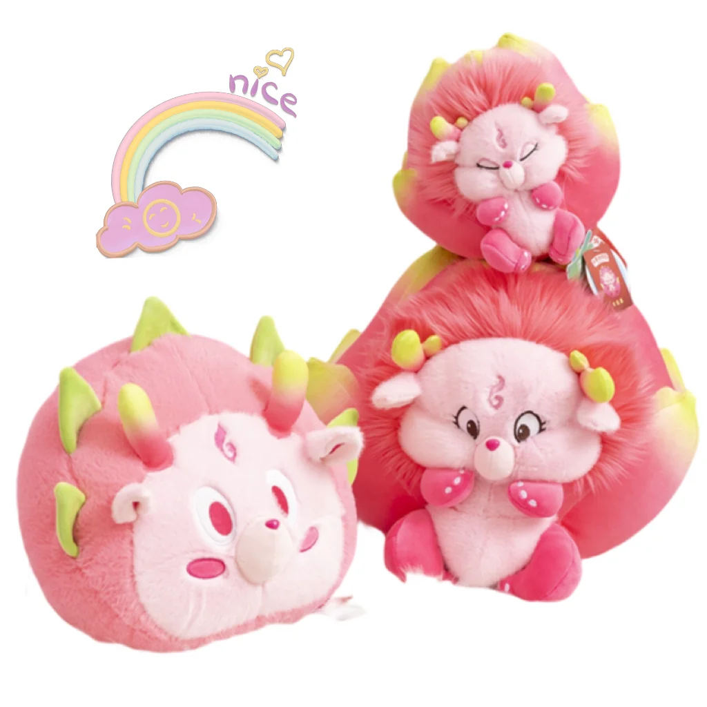 New Lovely Creative Fruit Dragon All Size Pitaya Soft Plush Toy Accompany Doll Sofa Decoration Girl Kids Birthday New Year Gifts collectible bear statue trinket box new heart souvenir home office decoration bear crafts lovely heart shape jewelry keepsakebox