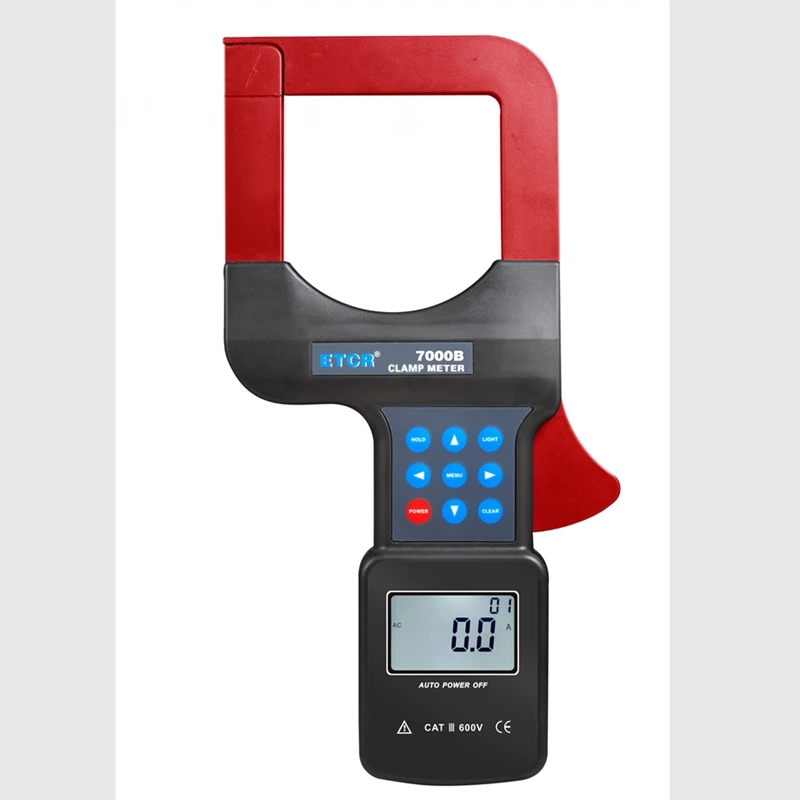 

0.01mA/0.1A Large Caliber Leakage Clamp Meter Electric Power AC Leakage Current Measure Tools Peak Hold RS232 USB Data Interface