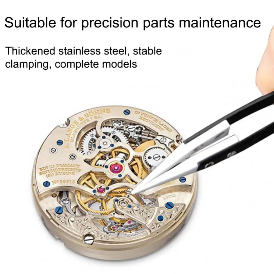 1pcs Stainless Steel Ceramic Tweezers Set High Temperature Resistance 1.0MM Repair Tool Kit for Electronics/Jewelry/ Fine Crafts for precision tweezers,tweezer tool,phone repair tweezers,ceramic tweezers