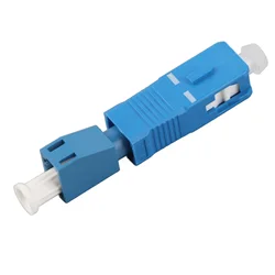 Single Mode SC Male to LC Female Fiber Optic Adapter (Blue)
