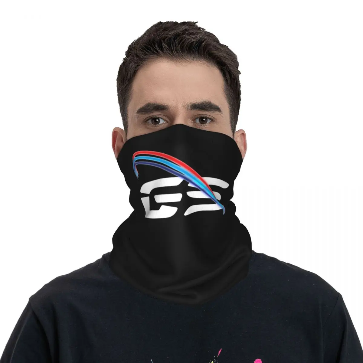 Cycling Bandana Neck Gaiter Motorcycle Bandana GS LIGHT Motorcycle Bandana Neck Gaiter Printed Motorbike Balaclavas Face Scarf Cycling Outdoor Sports Men Women Adult Winter