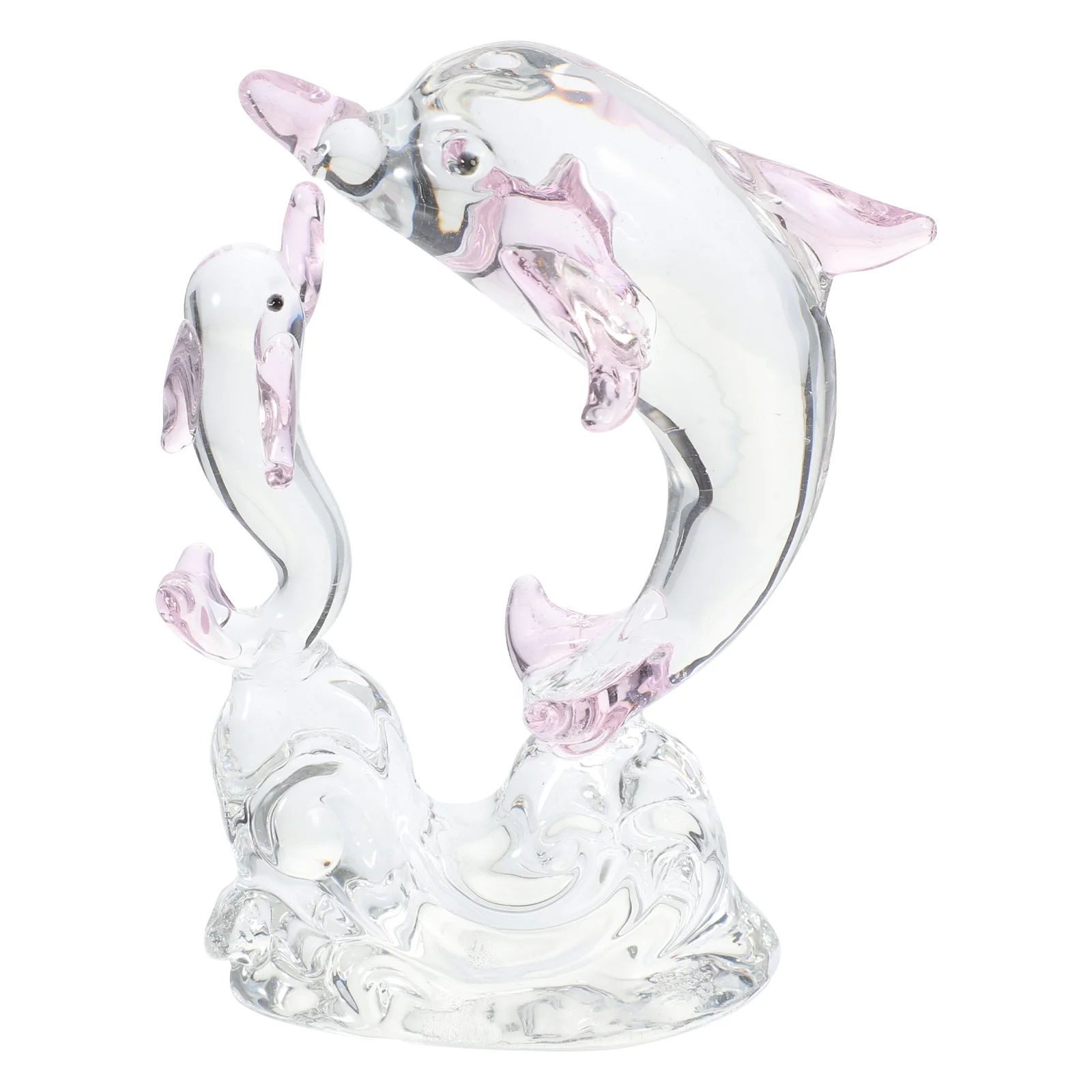 

Novelty Crystal Dolphin Statue Living Room Desktop Ornament Crystal Craft Small Dolphin Statue
