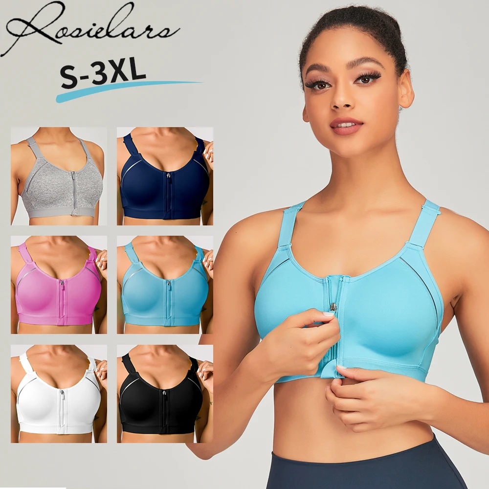 

Rosielars Solid Yoga Shirt Underwear Padded Crop Tops Under Wear Gym Top Yoga Sport Bra Breathable Fitness Running Vest Yoga Bra