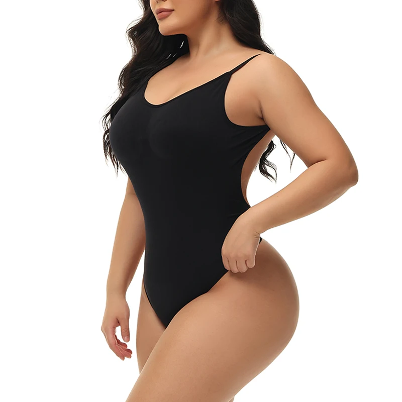 

Low Back Bodysuit for Women Tummy Control Shapewear Seamless Sculpting Body Shaper Thong Tank Top Shaper Backless Underwear