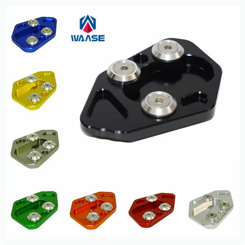 

waase For BMW F800R F 800 R 2009 2010 2011 2012 2013 2014 Kickstand Foot Side Stand Extension Pad Support Plate