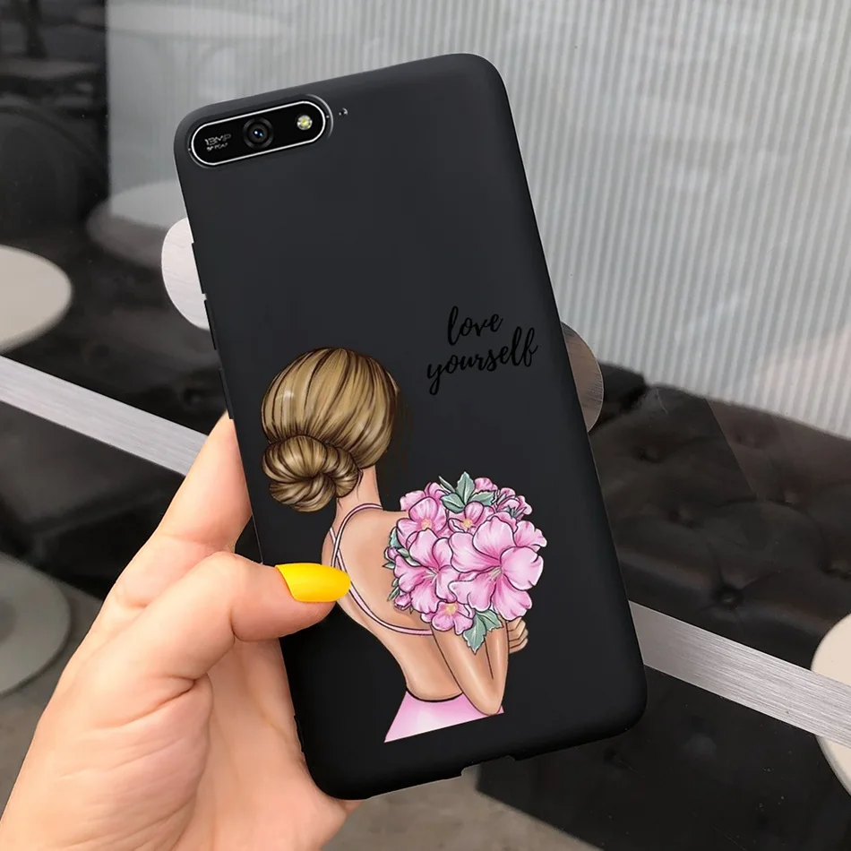 Lovely Printed Soft Silicone Phone Case - 5.7 Inch Back Cover
