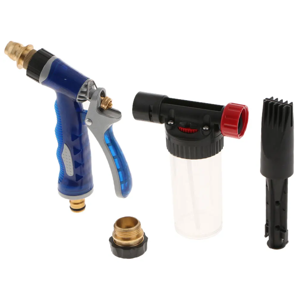 

Car Clean Pressure Wash Water Washer Soap Snow Foam Lance Sprayer Tool Blue