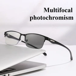 Enhanced Photochromic Ultra - Light Fashion Reading Glasses (Black)