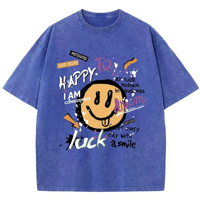 Be Yourself Today And Keep Smiling Tshirt Women Comfortable Breathable T Shirt Casual Tee Shirt Fashion Oversize Short Sleeve