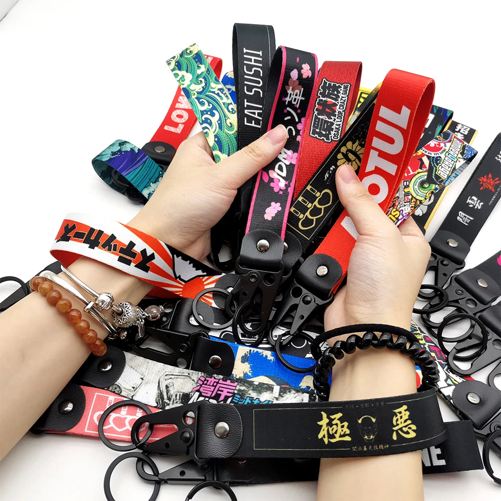 JDMKeyringsKeyTagCarKeychainFakiTaxiKeyStrapTowSidesNylon