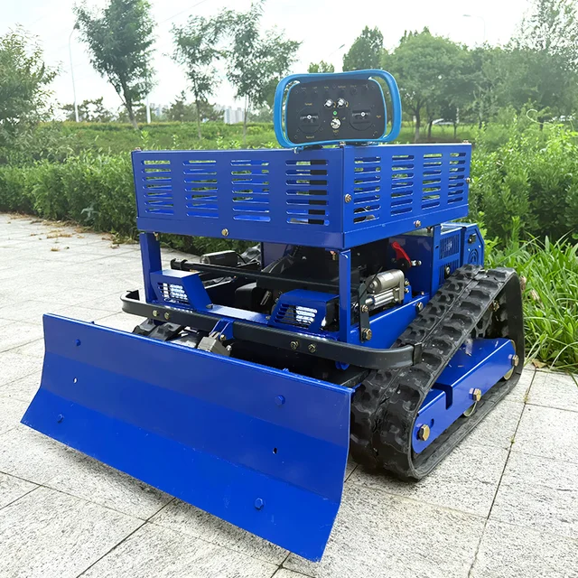 Customized Factory Sales zero Turn Ride on Tractor 4x4 Grass Cutter Remote Control Crawler Lawn Mower Machines for Grass Cutting 6
