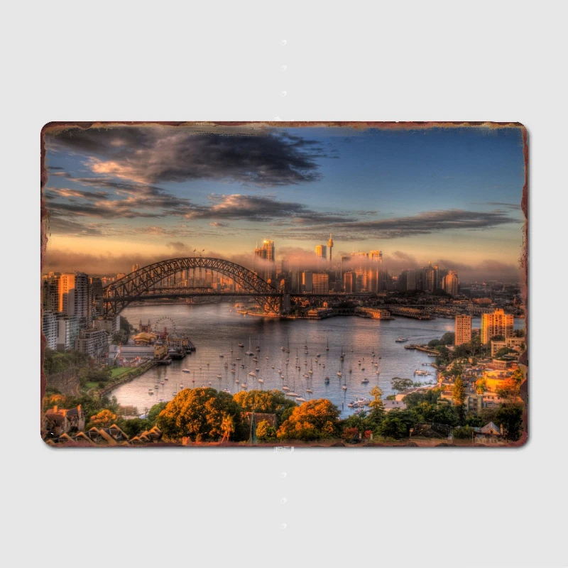 

Moods Of A City - The HDR Experience Metal Plaque Poster Club Home Bar Cave Classic Plaques Tin Sign Posters Room Wall Decor