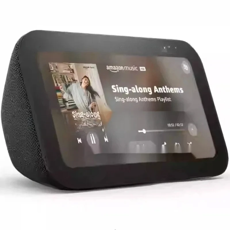 Orijinal Echo Show 5 3. Nesil Akıllı Ekran Alexa Sesli Asistan, 2X Bas, Net Ses ve WiFi Ev Hoparlörü ile