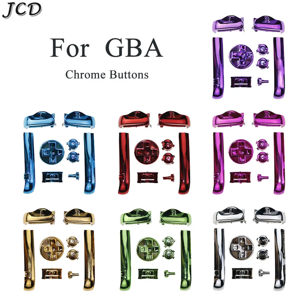 Jcd Colorful A B L R Pulsanti Keypad Sostituzione Per Gameboy Advance Gba Direction D-Pad Power On Off Pulsanti Cromati