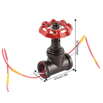 스톱 밸브 라이트 스위치, 와이어 포함, 로프트 스타일 다리미 밸브, 빈티지 테이블 램프, 수도관 조명기구, 1 개, 1/2 인치, 신제품