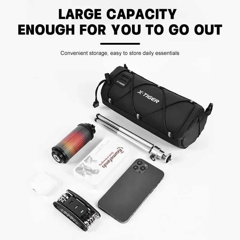 Bike Bag X-TIGER Portable Handlebar Multi-purpose Large Capacity Cycling Backpack MTB Road Cycling Frame Tube Bag